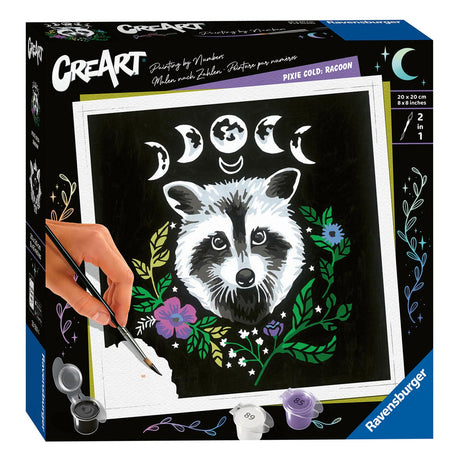 Mapache Ravensburger pixie cold edition - pintura por números para adultos
