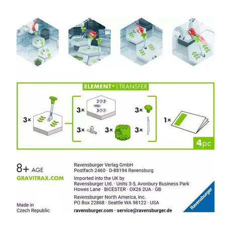 Transferencia del elemento de conjunto de expansión de RavensBurger Gravitrax