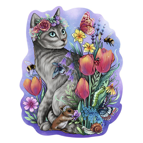 Ravensburger rompecabezas de madera gato encantador - rompecabezas - 150 piezas