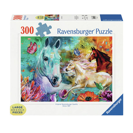 Ravensburger puzzle dama, destino y furia - rompecabezas - 300 piezas extra grande