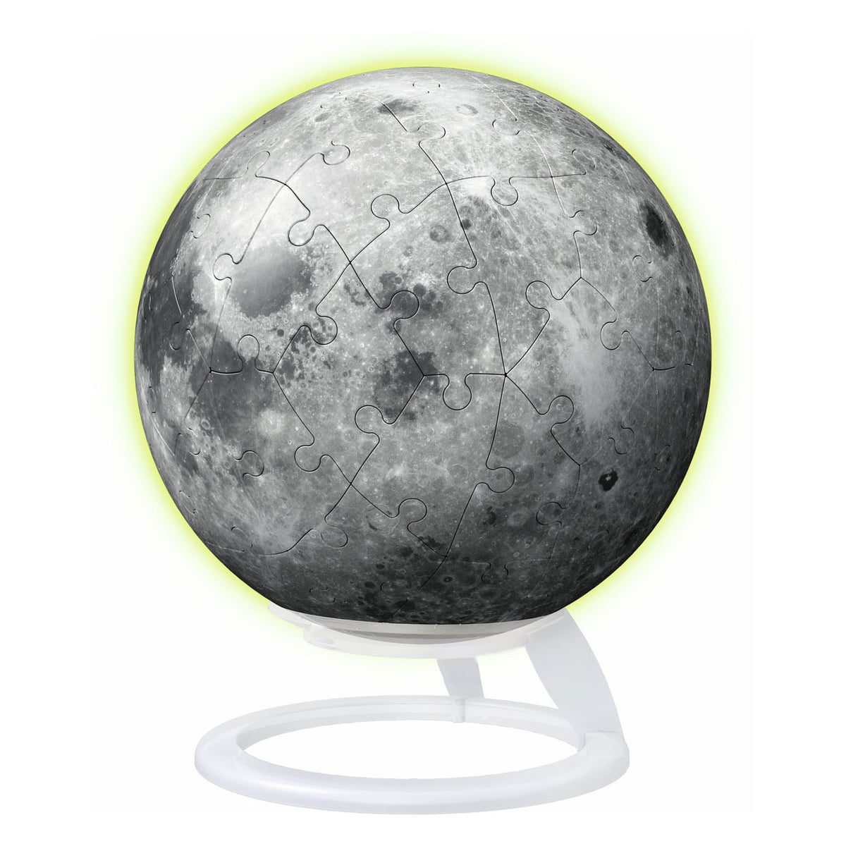 La luna de Ravensburger brilla en la oscuridad - rompecabezas 3D