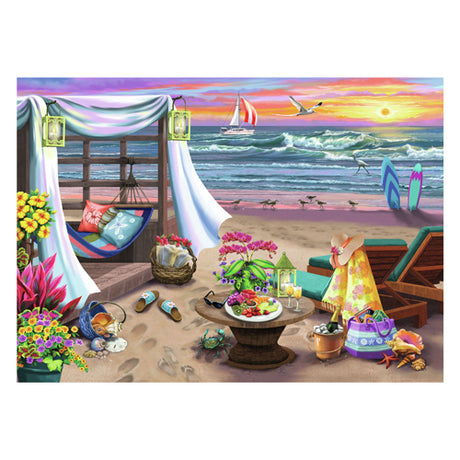 Ravensburger puzzle tarde en la playa - rompecabezas - 500 piezas