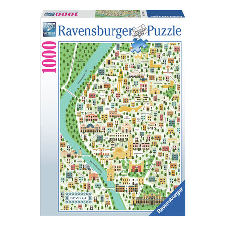 Carpeta de rompecabezas de Jigsaw Ravensburger o Sevilla, 1000.