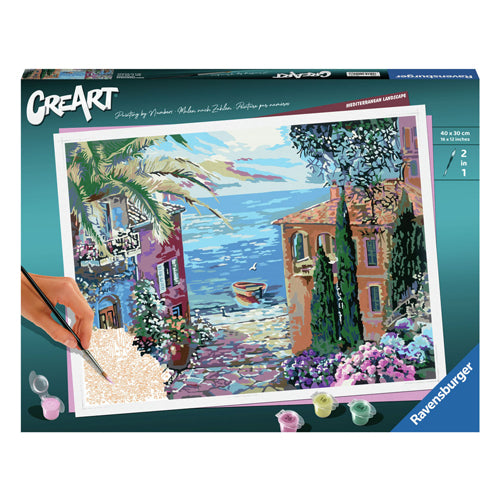 Ravensburger Pintura de Ciente por número Mediterranean Landscape