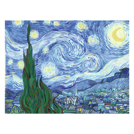 Ravensburger la noche estrellada (van gogh) - pintura por números para adultos