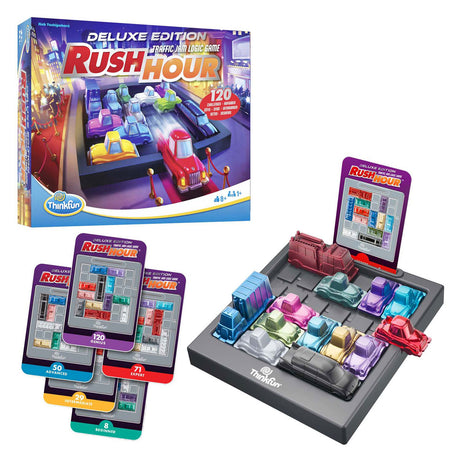 Thinkfun Ravensburger Rush Hour Deluxe: juego de rompecabezas para niños y adultos.