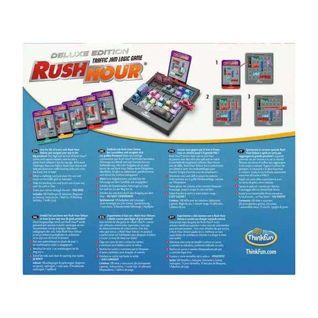 Thinkfun Ravensburger Rush Hour Deluxe: juego de rompecabezas para niños y adultos.
