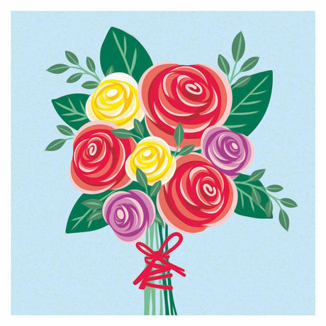 Ravensburger creart pintura por números - ramo de rosas