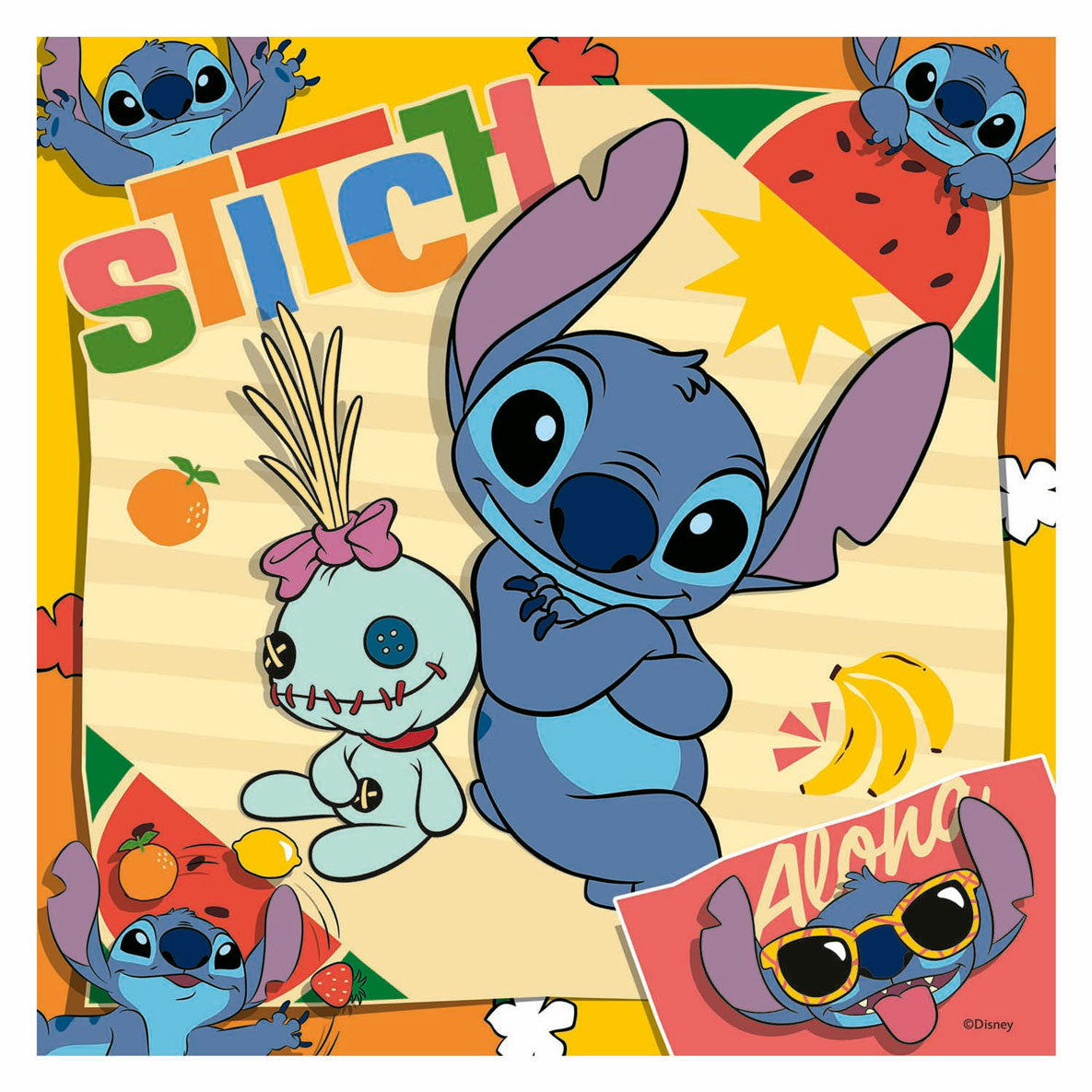 Ravensburger puzzle punto disney 3x49 piezas