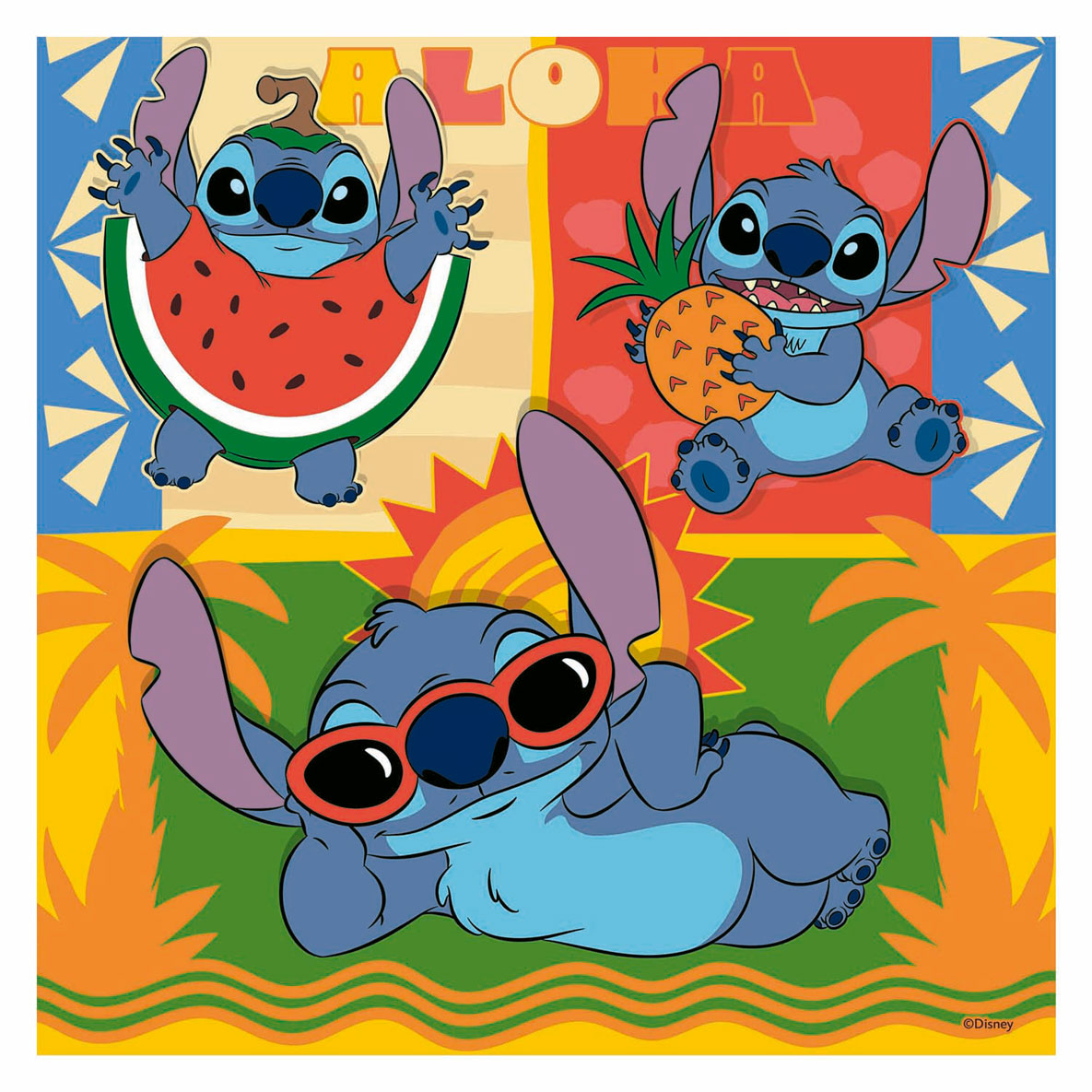 Ravensburger puzzle punto disney 3x49 piezas