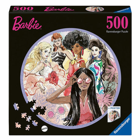 Rompecabezas Ravensburger alrededor de Barbie, 500 piezas.