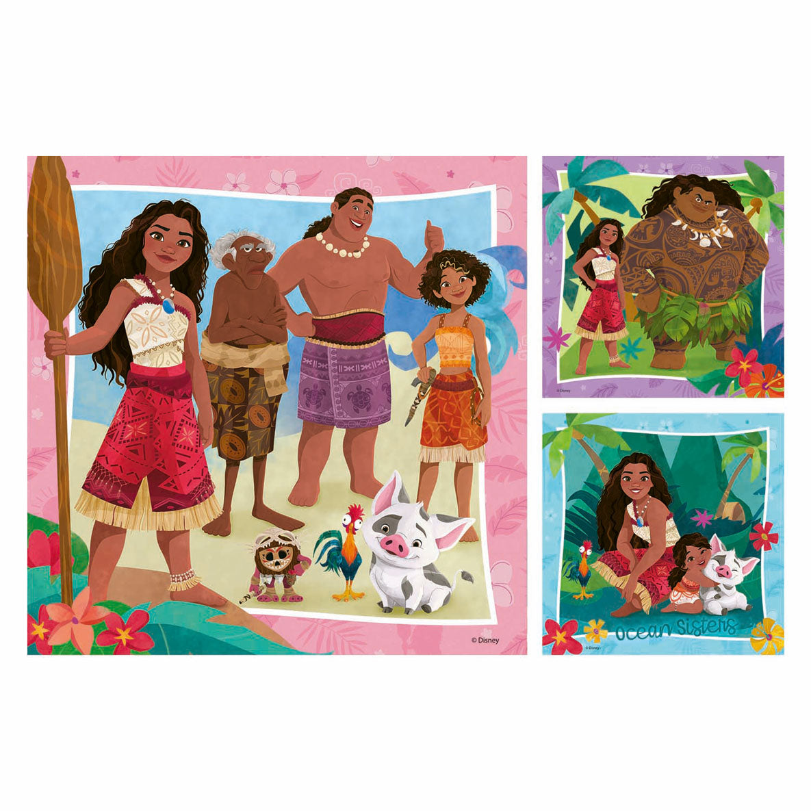 Ravensburger Puzzle Vaiana 2 ¡Embárcate en nuevas aventuras! - rompecabezas - 3x49 piezas