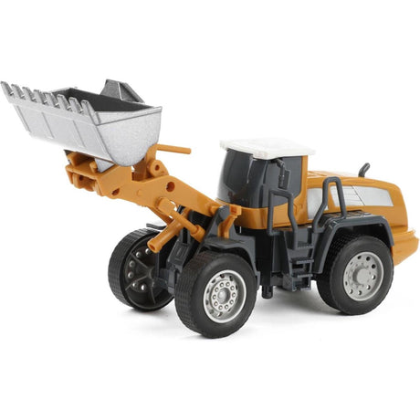 Toi-toys bulldozer metal junior 1:55 acero amarillo gris