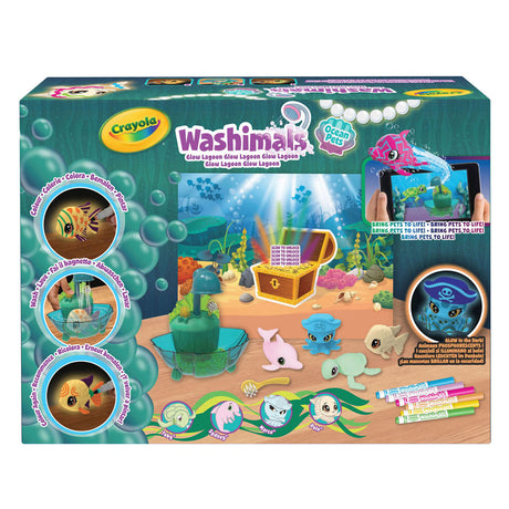 Goliath Games Crayola Washimals Ocean Glow Laguna Juego de juego