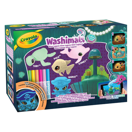 Goliath Games Crayola Washimals Ocean Glow Laguna Juego de juego