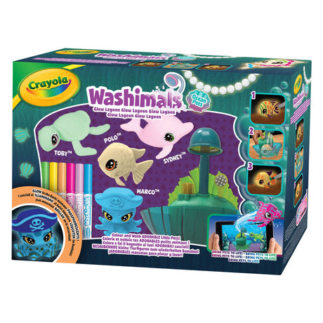 Goliath Games Crayola Washimals Ocean Glow Laguna Juego de juego