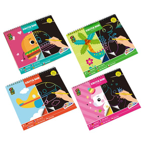Cuaderno de rascar Grafix 10 hojas + bolígrafo