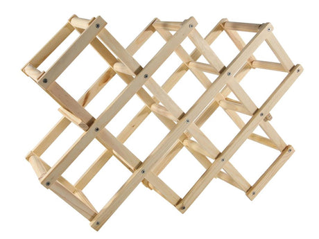 Svenska living botellero plegable de madera para 10 botellas 45x31x12,5cm
