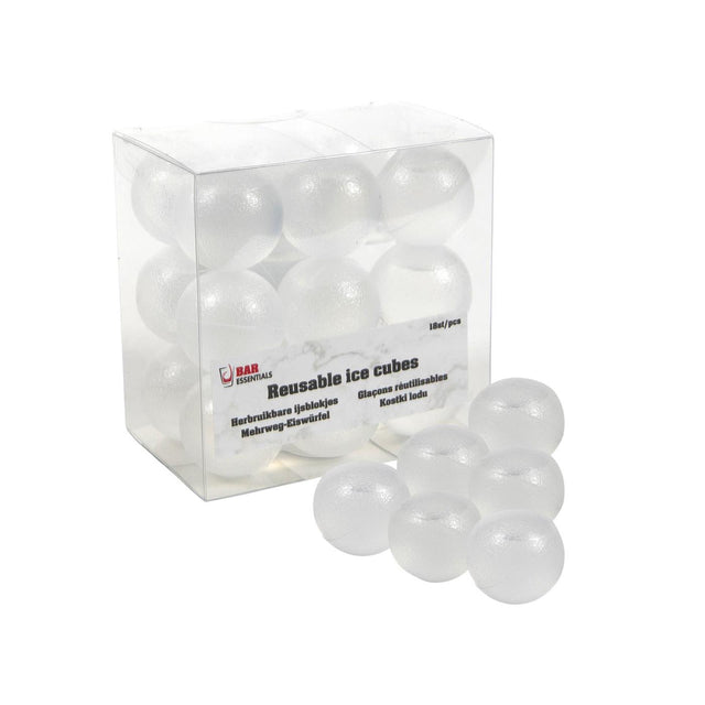 Bola de cubitos de hielo blanca 18 piezas
