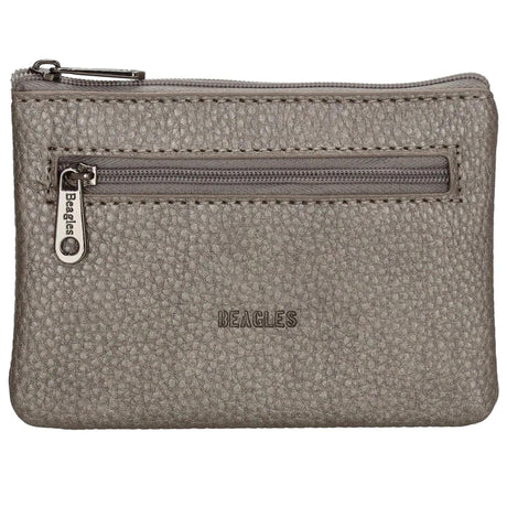 Cartera beagles lizaso - 990 plata oscuro 9x12.5x1cm