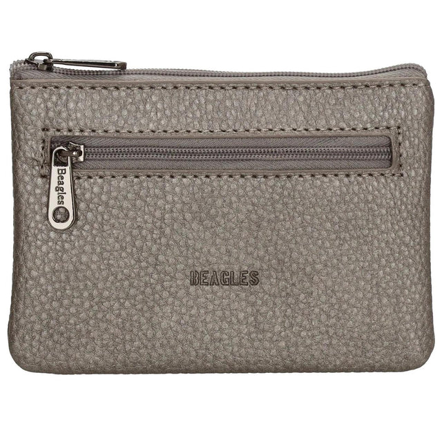 Cartera beagles lizaso - 990 plata oscuro 9x12.5x1cm