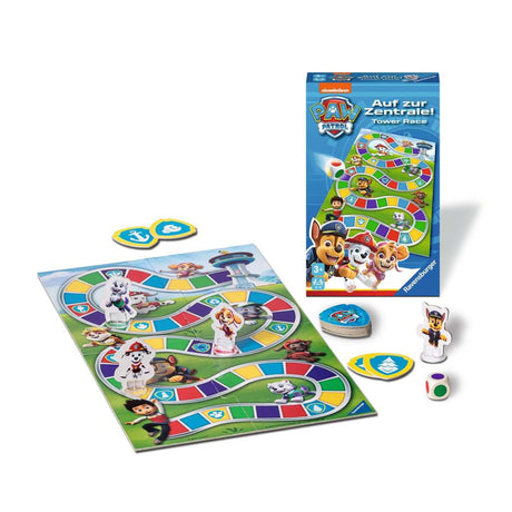 ¡La Patrulla Canina de Ravensburger corre por la torre! - juego de bolsillo