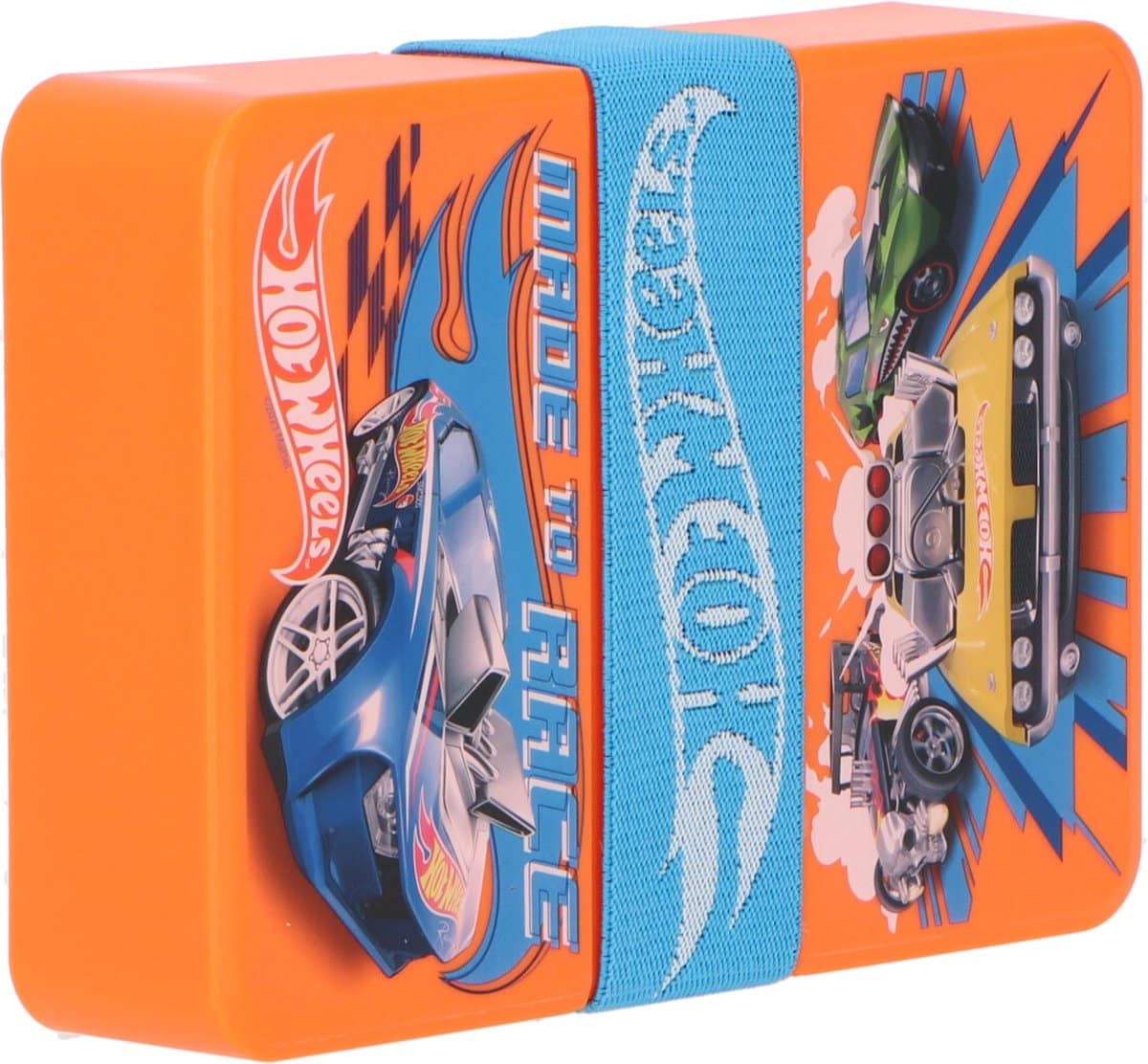 Fiambrera con contenedor de pan hotwheels de unidad de marca