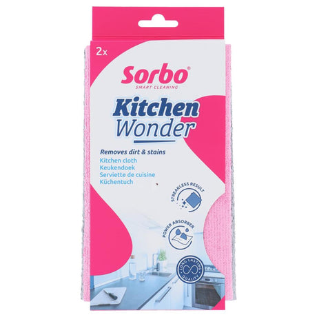 Sorbo paño de cocina milagro de microfibra 32x38cm juego de 2 piezas