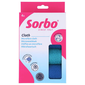 Sorbo paños de microfibra reciclados 35x35cm juego de 4 piezas