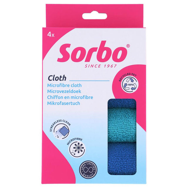 Sorbo paños de microfibra reciclados 35x35cm juego de 4 piezas