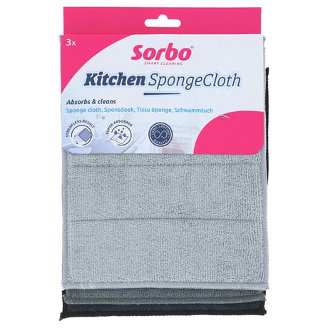 Paño de esponja de microfibra Sorbo - decoración del hogar - 2 piezas - paño de limpieza absorbente - cocina y baño