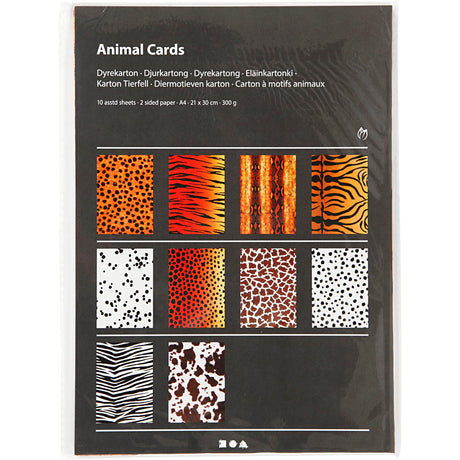 Empresa creativa https: www.cchobby.nl motivos animales-karton-a4-sheet-210x297-mm-300-gr-10-div-vellen-1-doos