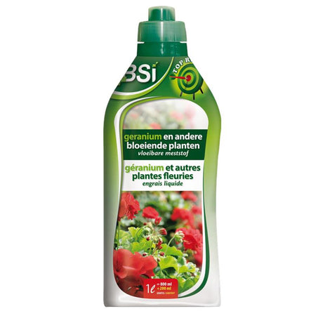 Abono líquido Bsi para geranios y otras plantas con flor 1l = 200l