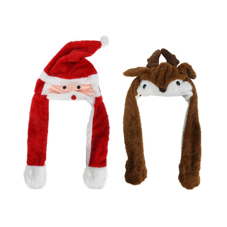 Svenska living Gorro de Papá Noel reno Papá Noel en movimiento 64 75x30cm 2 surtidos