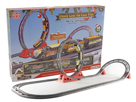 Juego de tren viviente Svenska de 38 piezas con bucle y sonido, funciona con pilas 4xaaa (excl.)
