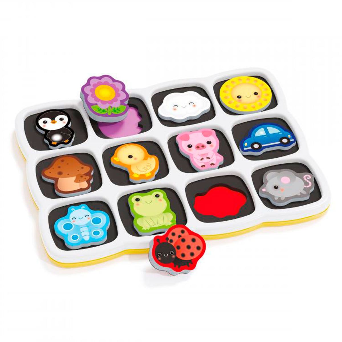 Puzzle forma quercetti colores y palabras junior 12 piezas