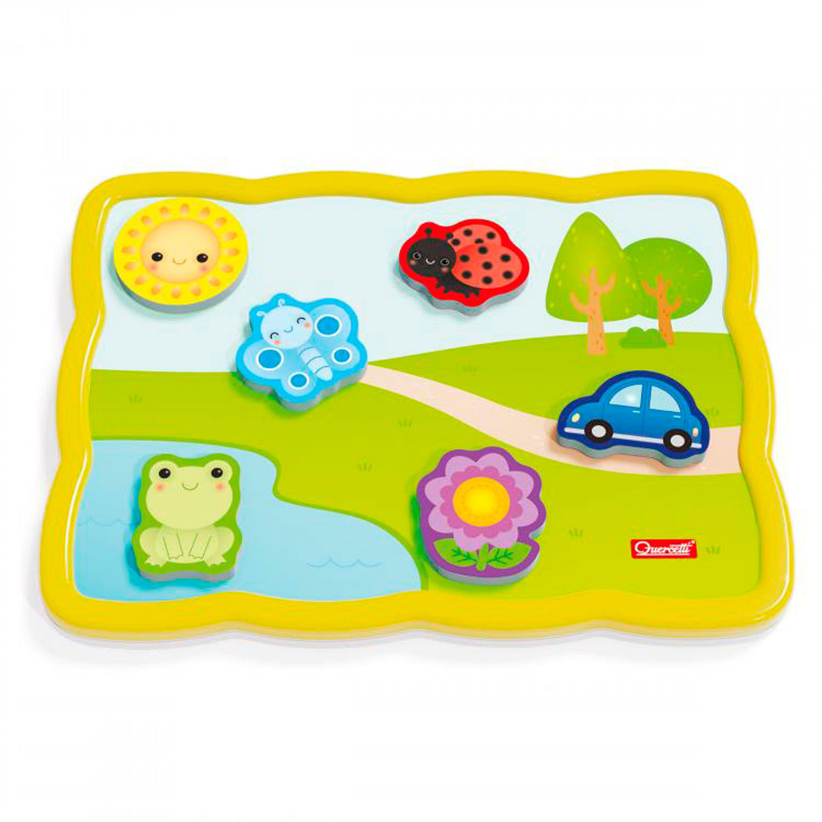 Puzzle forma quercetti colores y palabras junior 12 piezas