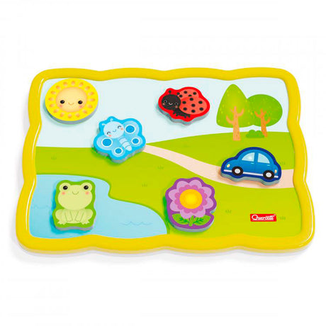 Puzzle forma quercetti colores y palabras junior 12 piezas