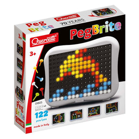 Quercetti peg brite mosaico LED junior 122 piezas