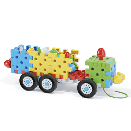 Quercetti kit de construcción vehículo jumbo peggy junior 62 piezas