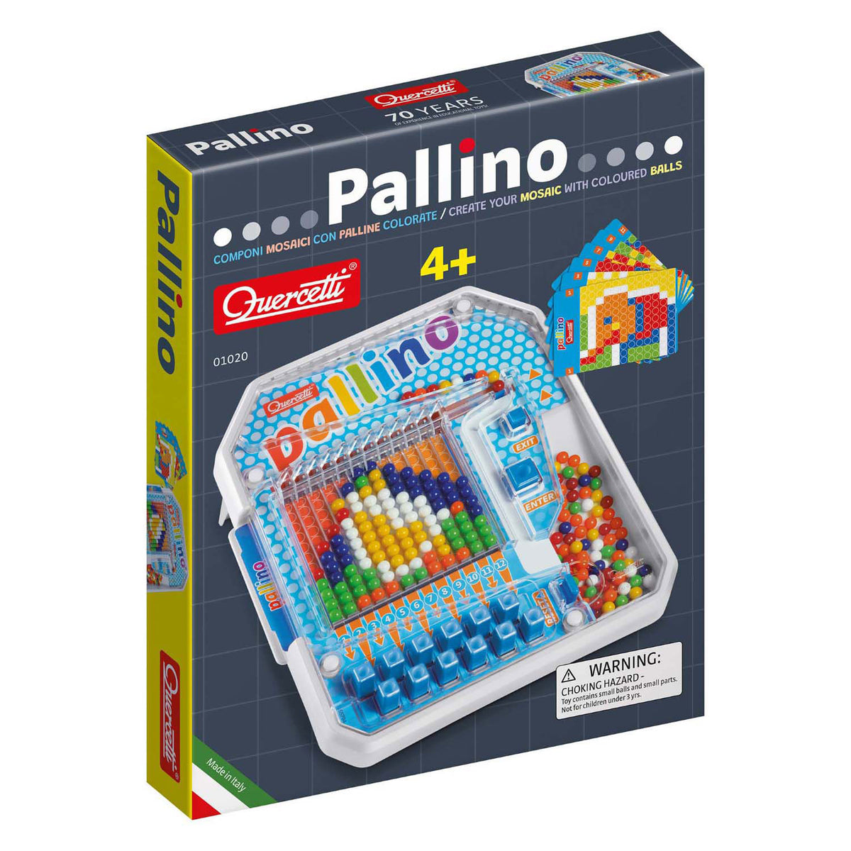 Juego de formas y colores de quercetti pallino.