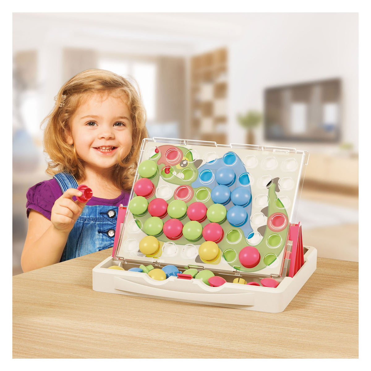 Quercetti play eco+ fantacolor insert mosaico junior (58 piezas)