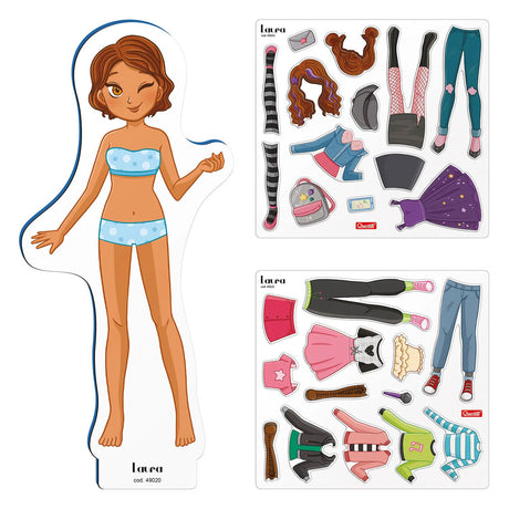 Quercetti muñeca magnética de moda Laura - 28 uds.
