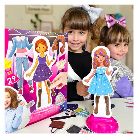Quercetti muñeca magnética de moda Laura - 28 uds.