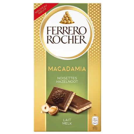 Ferrero rocher pastilla avellana macadamia (8x 90 gr)