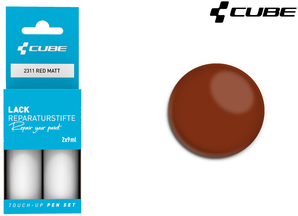 Juego de rotuladores de retoque Cube rojo mate