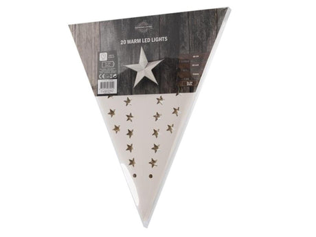 Estrella navideña con forma de copo de nieve de papel blanco de 60 cm con 20 LED de color blanco cálido y temporizador, funciona con 3 pilas AA (no incluidas)