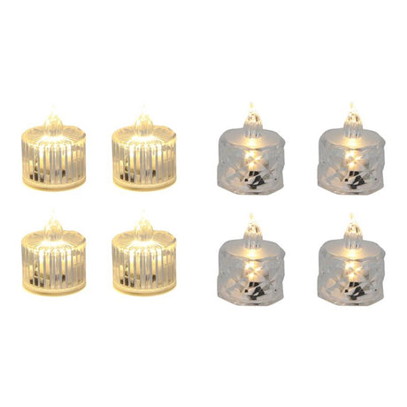 Svenska living mini candelita transparente, 3,7x5cm, 2ass 2xag10. caja de 12 piezas