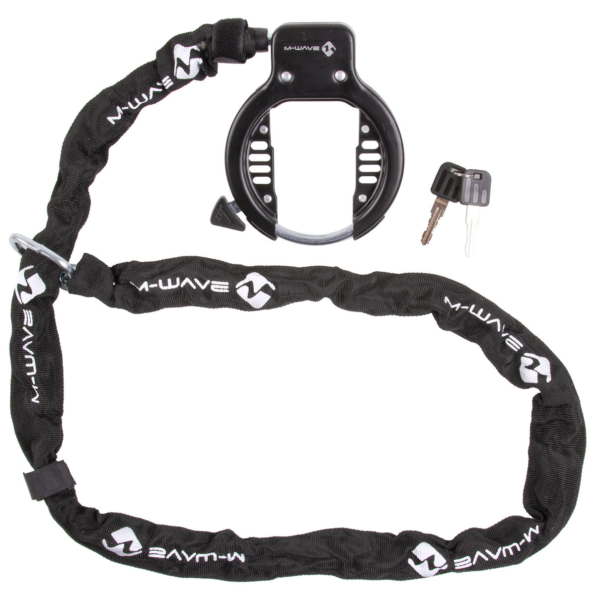 Candado de marco de cadena con anillo M-wave con cadena