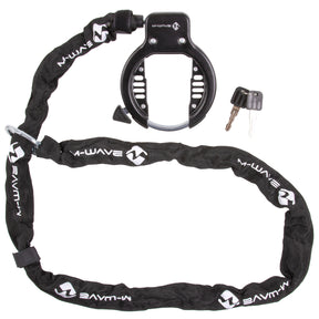 Candado de marco de cadena con anillo M-wave con cadena
